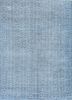 pae-356 silver lake blue/wood brown blue wool hand knotted Rug