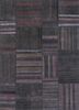pae-3585 mahogany/dark brown beige and brown wool patchwork Rug