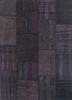 pae-3604 mahogany/dark brown beige and brown wool patchwork Rug