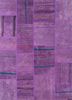 pae-3619 old amethyst/mauve pink and purple wool patchwork Rug