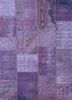 pae-3713 lilac/deep orchid pink and purple wool patchwork Rug