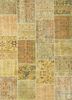 pae-3766 ochre/sunflower gold wool patchwork Rug
