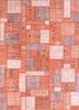 pae-3845 russet/orange mandarin red and orange wool patchwork Rug