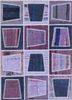 pae-3937 old amethyst/milky blue pink and purple wool patchwork Rug