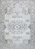 pae-413 white/mocha ivory wool hand knotted Rug