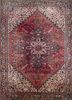 pae-4174 red orange/autumn purple red and orange wool hand knotted Rug