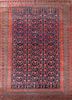 aalam pink and purple wool hand knotted Rug - HeadShot