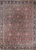 aalam beige and brown wool hand knotted Rug - HeadShot