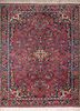 pae-4244 russet/medieval blue red and orange wool hand knotted Rug