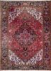 pae-4264 red/mahogany red and orange wool hand knotted Rug