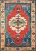 pae-439 cloud white/red ivory wool hand knotted Rug