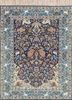 pae-4467 deep navy/inky sea blue wool hand knotted Rug