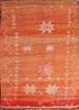 pae-4590 amber glow/amber glow red and orange wool hand knotted Rug