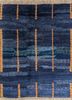 pae-4628 deep navy/carnelian blue wool hand knotted Rug