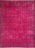 pae-525 medium magenta/medium magenta pink and purple wool hand knotted Rug
