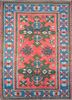 pae-894 red/siam blue red and orange wool hand knotted Rug