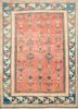 pae-903 russet/medium beige red and orange wool hand knotted Rug