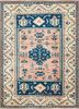 pae-908 midnight navy/marigold red and orange wool hand knotted Rug