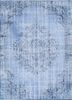 pae-970 blue berry/blue berry blue wool hand knotted Rug