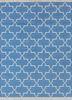 PDCT-08 Silver Lake Blue/White blue cotton flat weaves Rug