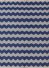 PDCT-63 Medium Navy/Steeple Gray blue cotton flat weaves Rug