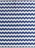 indusbar blue cotton flat weaves Rug - HeadShot