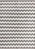 PDCT-63 Smoked Oyster/White grey and black cotton flat weaves Rug