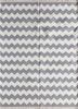 PDCT-63 Medium Gray/White grey and black cotton flat weaves Rug