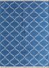 PDCT-70 Twilight Blue/White blue cotton flat weaves Rug