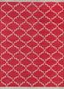 PDCT-70 Red/White red and orange cotton flat weaves Rug