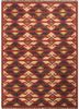 pdjt-09 red/red red and orange jute and hemp flat weaves Rug