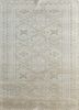 okaley gold wool and bamboo silk hand knotted Rug - HeadShot