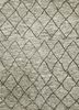 PKWL-21 Natural Gray/Natural Gray beige and brown wool hand knotted Rug