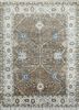PKWL-2105 Dark Gray/White grey and black wool hand knotted Rug