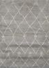 PKWL-655 Medium Gray/Winter White grey and black wool hand knotted Rug