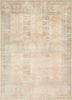pkwl-7009 light beige/sea blue beige and brown wool hand knotted Rug