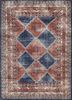 pkwl-7010 medieval blue/soft coral blue wool hand knotted Rug