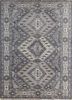 pkwl-750 smoked oyster/steel wool grey and black wool hand knotted Rug