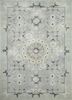 pkwl-8002 glacier gray/pastel blue beige and brown wool hand knotted Rug