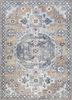 revolution beige and brown wool hand knotted Rug - HeadShot