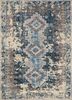 pkwl-8017 navy/lead gray grey and black wool hand knotted Rug