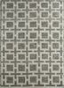 pkwl-848 snow white/dark gray grey and black wool hand knotted Rug