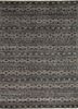 revolution grey and black wool and viscose hand knotted Rug - HeadShot