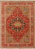 PSH-612 Cayenne/Cayenne red and orange wool hand knotted Rug