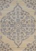 px-2139 natural/natural beige and brown wool and viscose hand knotted Rug