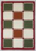 PX-899 White/Red ivory wool flat weaves Rug
