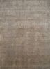 qm-174 medium ivory/silver gray gold wool and bamboo silk hand knotted Rug