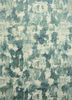 qm-701 white/light sea mist  wool and silk hand knotted Rug