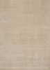 QM-702 Oyster/Cashew ivory wool and silk hand knotted Rug