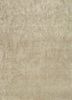 QM-702 Ivory/Classic Gray ivory wool and silk hand knotted Rug